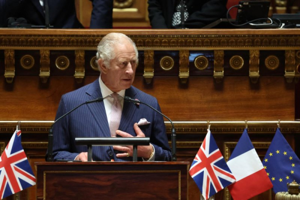 King Charles III tells French Senate Anglo-France ties critical to Ukraine, climate change efforts