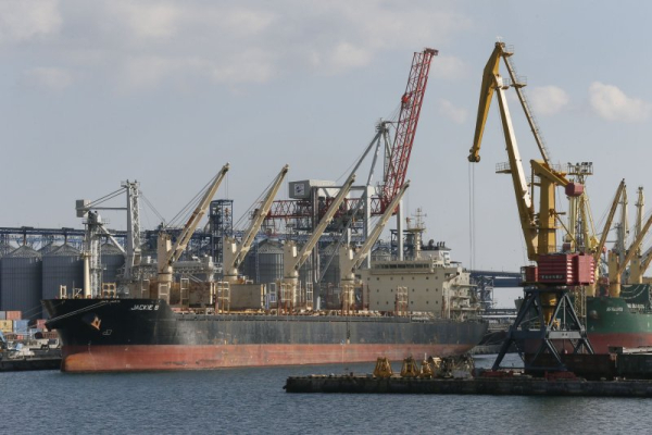 Russian drone strike hits shipping infrastructure in Ukraine, injuring 2