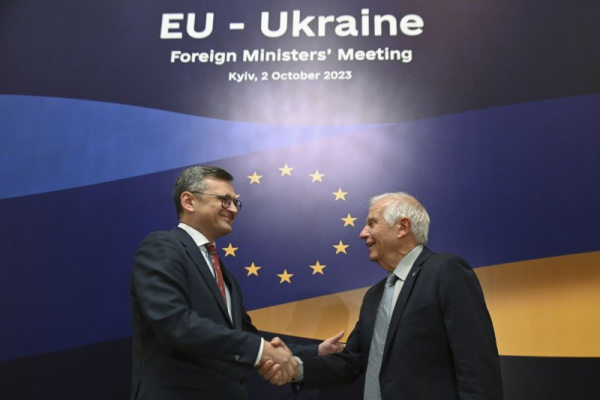 EU ministers gather in Kyiv for talks on Ukraine support amid funding fight in U.S.