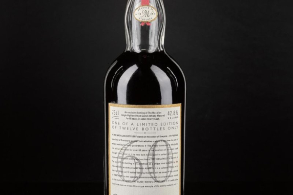 Prohibition-era bottle of Macallan whisky auctioned at Sotheby's for $2.7M