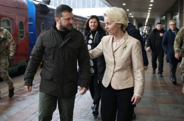 Von der Leyen praises Ukraine's progress toward EU accession in surprise Kyiv trip Von der Leyen praises Ukraine's progress toward EU accession in surprise Kyiv trip