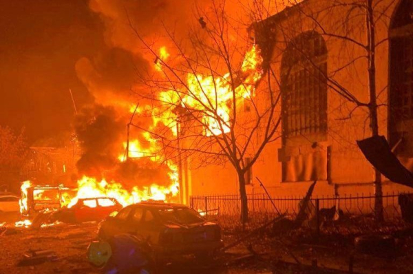 Waves of Russian attack drones strike infrastructure targets across Ukraine Waves of Russian attack drones strike infrastructure targets across Ukraine