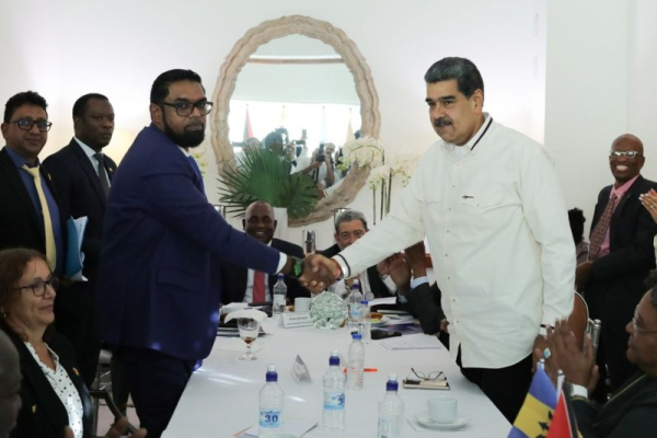 Guyana, Venezuela promise not to use military in Essequibo conflict