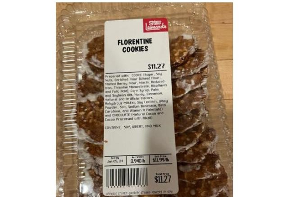 Mislabeled cookies recalled after New York man dies