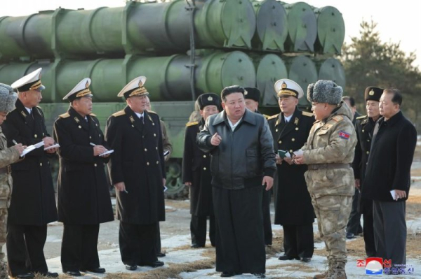 Kim Jong Un oversees launch of new North Korean surface-to-sea missile Kim Jong Un oversees launch of new North Korean surface-to-sea missile