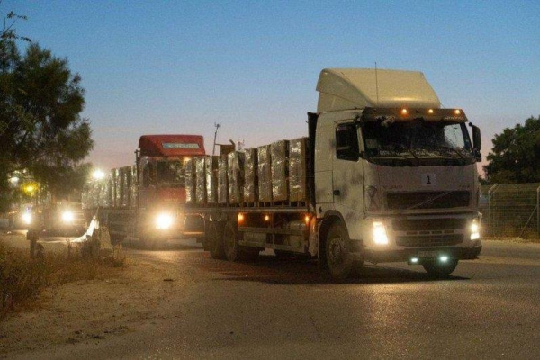 8 World Food Program trucks cross into Gaza on new route