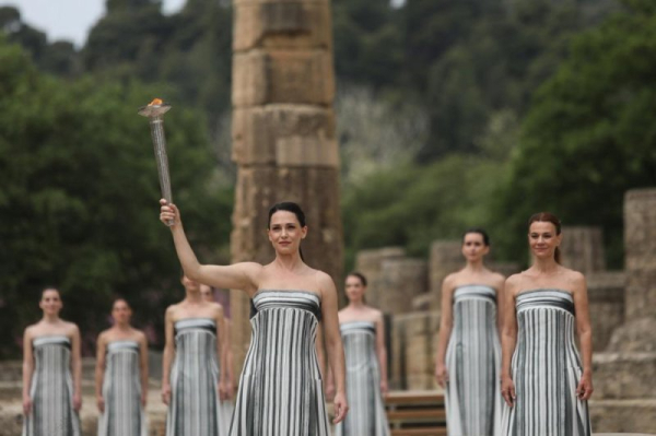 Olympic torch relay begins 3,100-mile journey from Greece to Paris