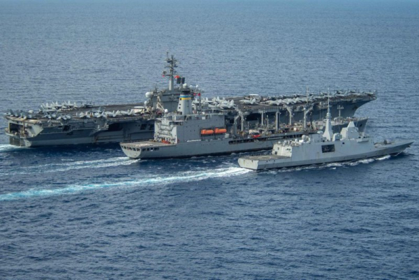 USS Theodore Roosevelt arrives in South Korea in show of force