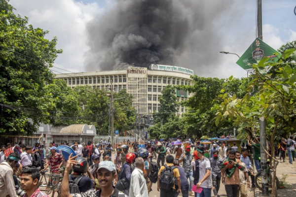 Bangladesh PM Sheikh Hasina resigns, flees to India as protesters storm her residence