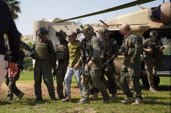 Israeli forces rescue Arab-Israeli hostage held in tunnel in Gaza Israeli forces rescue Arab-Israeli hostage held in tunnel in Gaza