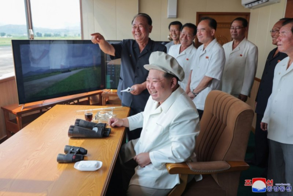 Kim Jong Un oversees 'suicide drone' test while U.S., South Korea hold joint military drills