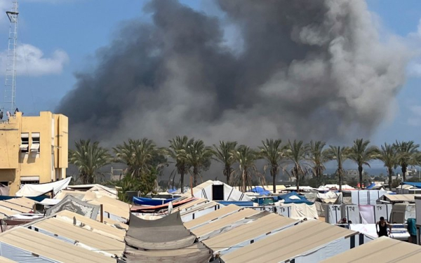 Israeli warplanes attack Hamas in humanitarian zone, killing and wounding dozens