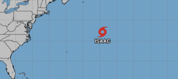 Tropical Storm Isaac forms in central subtropical Atlantic