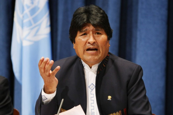 Bolivian ex-president says his car was fired on