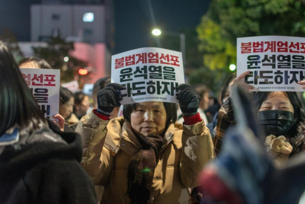 South Koreans on resort island Jeju march in call for President Yoon's resignation