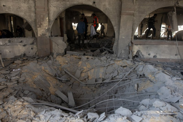 Gaza's police chief among at least 50 people killed in Israeli airstrikes