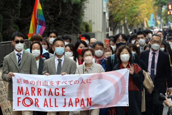 Japan's Osaka High Court rules country's same-sex marriage ban 'unconstitutional'