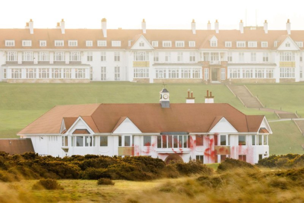 Pro-Palestine group vandalized Trump's Turnberry golf course in Scotland