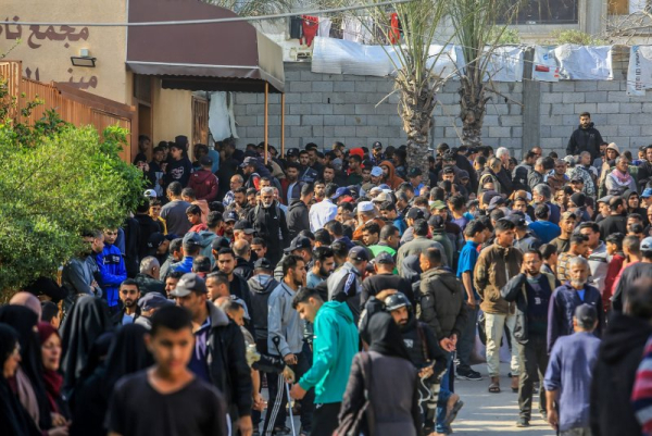 Thousands of Palestinians protest Hamas in Gaza in rare demonstration