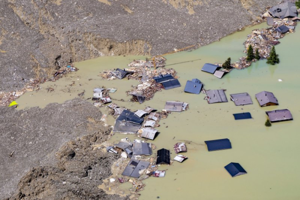 One person missing after glacier collapse buries Swiss village