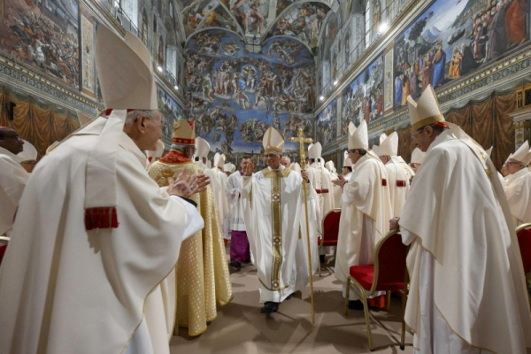 Pope Leo XIV celebrates first mass of his papacy in Vatican's Sistine Chapel