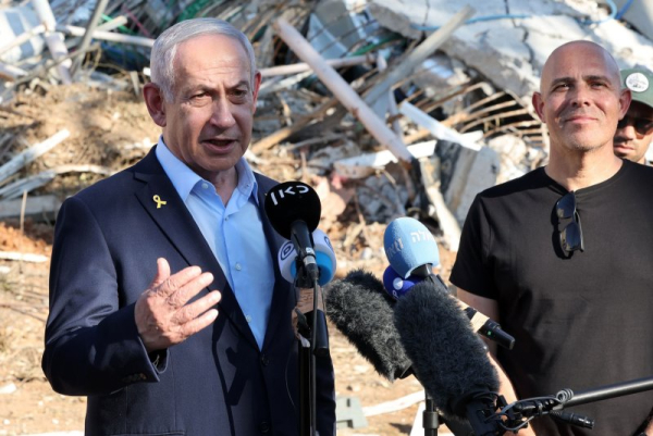 Israeli PM Netanyahu calls Iran 'evil' as he tours site of missile strike