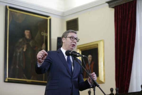 New Serbian President Aleksandar Vucic visits Ukraine for first time