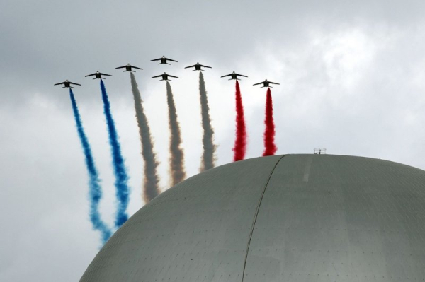 France celebrates Bastille Day with troops, tanks, aircraft, fireworks