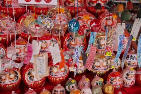Wind chime market in Kawasaki, Japan, brings together art, color and sound