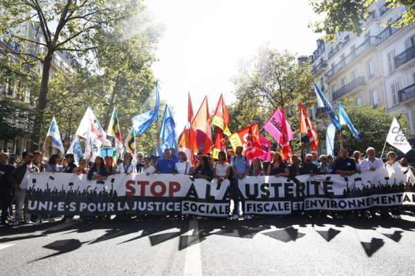 France hit by protests, walkouts against government spending cuts