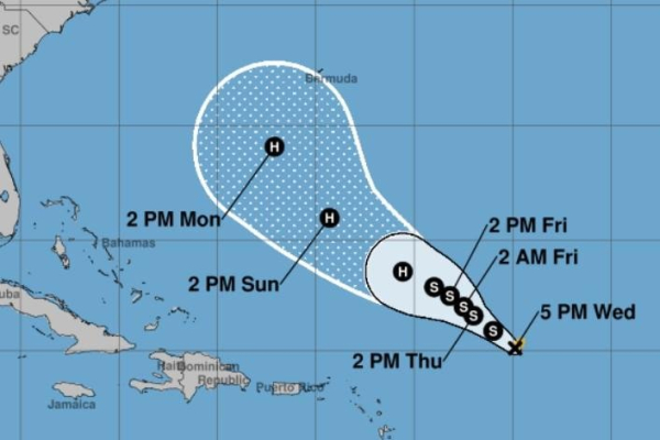 Tropical Storm Humberto forms in Atlantic as eighth named storm