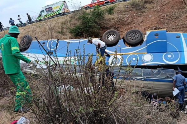 At least 42 migrant workers killed in bus crash in South Africa