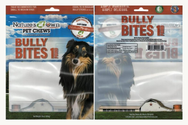 Nature's Own Bully Bites dog treats recalled over salmonella risks