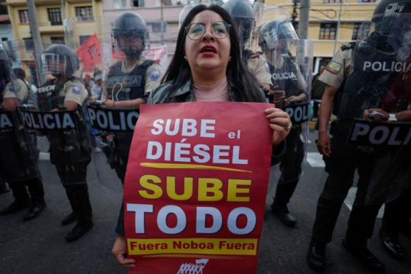 Protests force state of emergency in 10 Ecuador provinces