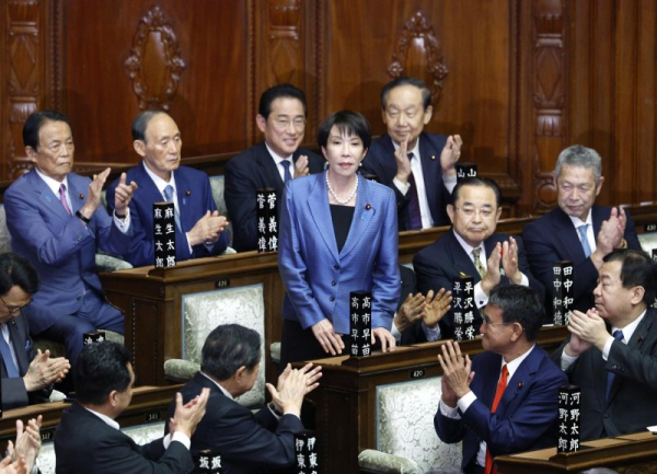 Sanae Takaichi becomes Japan's first woman prime minister