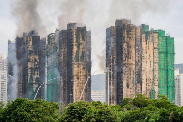 13 people under arrest on suspicion of manslaughter in Hong Kong fire 13 people under arrest on suspicion of manslaughter in Hong Kong fire