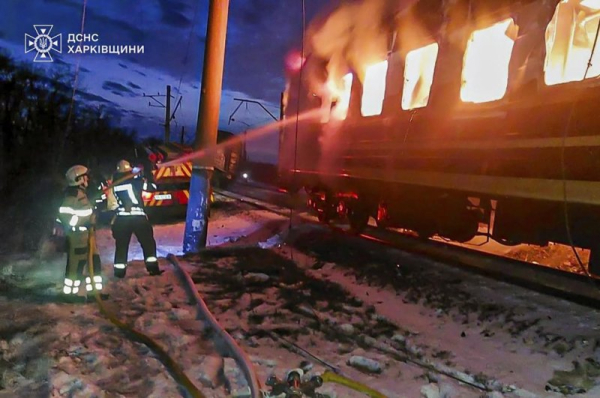 At least 5 killed, 2 hurt, in Russian drone attack on Ukrainian train