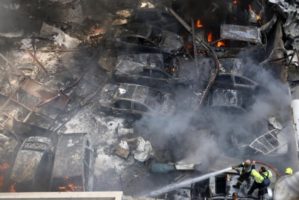 Large-scale Israeli strikes hit Beirut, Lebanese areas despite U.S.-Iran truce Large-scale Israeli strikes hit Beirut, Lebanese areas despite U.S.-Iran truce