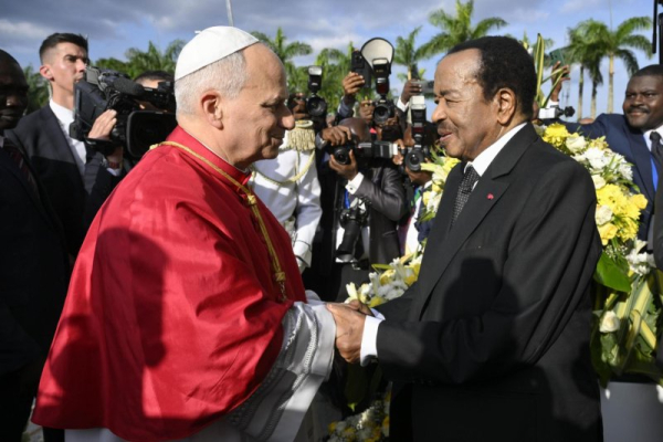 Pope Leo XIV holds mass with estimated 120,000 in Cameroon