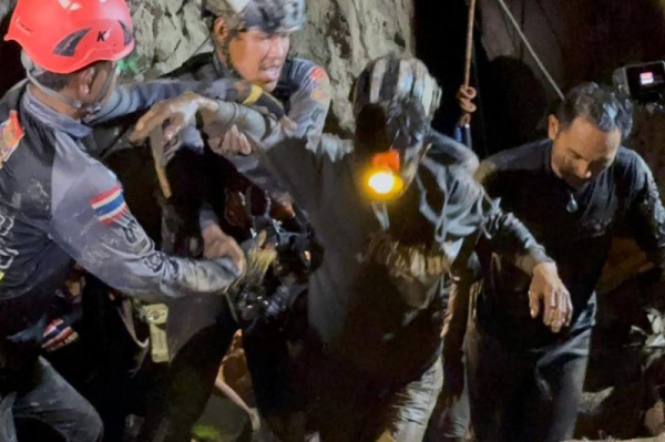 4 miners walk out of Laos mine after water recedes; 2 still missing
