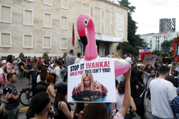Albanians protest $1.6B Jared Kushner-backed resort in protected area